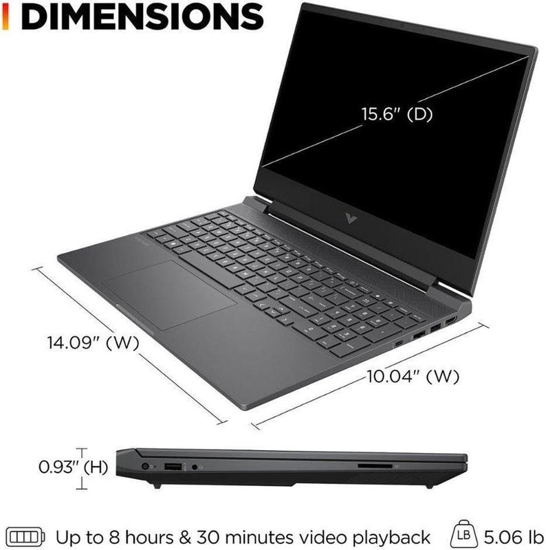 Notebook HP Victus 15.6 FHD 144 HZ AMD Ryzen 5-7535HS 16 GB de RAM